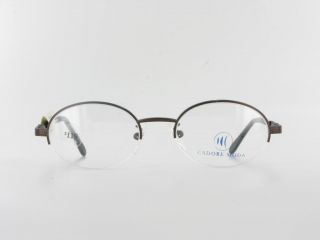 New Cadore Moda Eyeglasses Sierra Round Semi Rimless Optical Frame