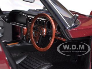 GT Coupe Upgraded Maroon w Wire Spoke Wheels 1 18 Autoart 78745