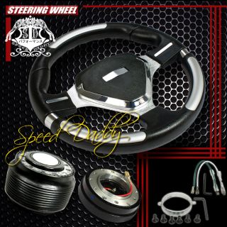 32cm Steering Wheel Hub Quick Release Civic Del Sol Integra Shield