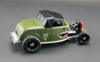 18 GMP 1932 Green Shark Mouth Aero Rat Rod V8 Deuce