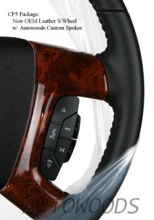 07 08 09 10 11 12 13 Avalanche Leather Steering Wheel w/ AUTOWOODS