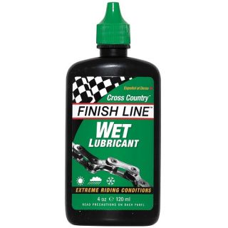Finish Line Cross Country Wet Lube 4oz for Bicycle Cycling Chain Oil