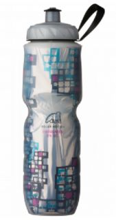 Polar Bicycle Insulated Water Bottle 24oz Techno Tile