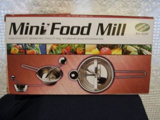 Food Mill or Moulinette or Potato ricer Brand New 18 8 Stainless Steel