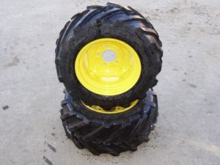 New Rear Bar Tires Rims Heavy Duty R1 23x10 50 12 Garden Tractor John