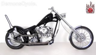 Old School S&S Panhead Chopper built by Demons Cycle on these chassis
