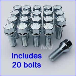Includes 20 brand new wheel bolts Top quality items   TUV approved