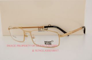 New Mont Blanc Eyeglasses Frames 246 032 Gold Plated 55