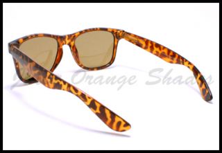 Wayfarer Sunglasses 80s Retro Old School Vintage Style TURTLE SHELL
