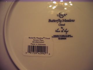 Lenox Butterfly Meadow Cloud Accent Plate NWT