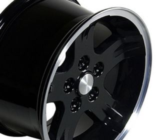 15 Rims Fit Jeep Wrangler Wheels Black Lip Set