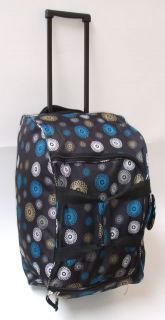 Large Womens wheeled Spiral Travel Bag in Charcoal, Black or