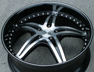 RVM 497 22 Black Rims Wheels Impala Malibu Grand Prix