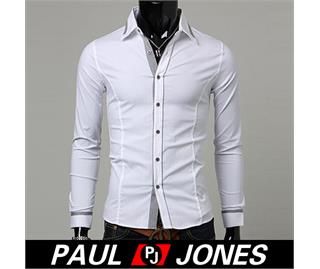 PJ Trendy Mens Slim Luxury Premium Casual Dress Shirts