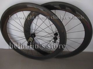 60mm Clincher Carbon Wheels with Light Weight Novatec Hub A291SB
