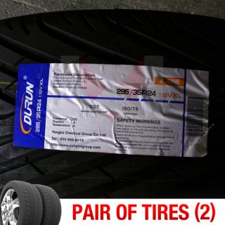 Set of 2 New 295 35R24 Durun Fone Two Tires 1 Pair 295 35 24 2953524