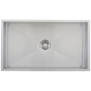 32 Stainless Steel Square Single Bowl Kitchen Sink