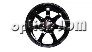 GP Racing Wheels GR3 Hyper Black Mugen GP Replica 15x6 5 8x100 114 3