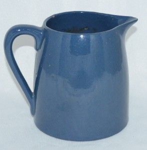 PRP Paul Revere Pottery Blue 4 3 4 Pitcher