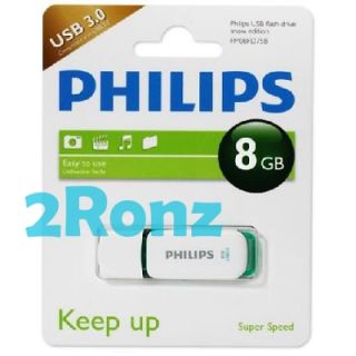 Philips Snow 8GB 8g USB 3 0 Flash Pen Drive Disk Stick Thumb Hi Speed
