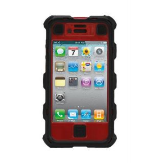 Ballistic Hard Core HC Case for iPhone 4 iPhone 4S Black Red HA0529