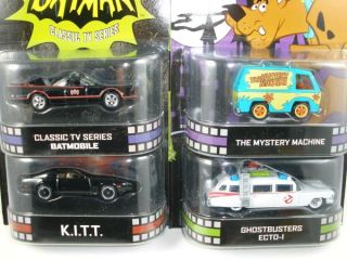 2013 Hot Wheels Retro Ghostbusters Batmobile K I T T Mystery Machine