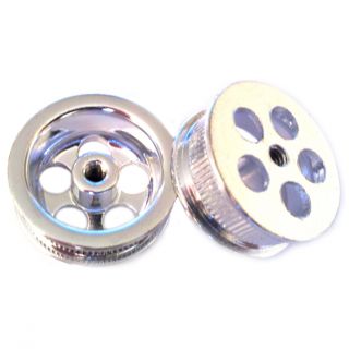 Co Chrome 5 Hole Mag Aluminum Wheels Threaded Axle New Mint
