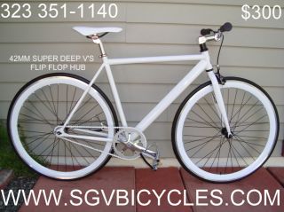 Sole All White Fixie Fixed Gear Track Bike