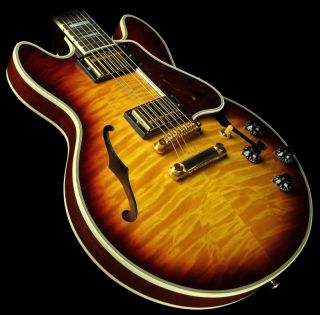Gibson Custom Shop CS 356 Quilt Top Electric Guitar Vintage Sunburst