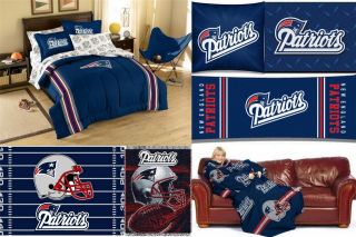 New England Patriots Bed in A Bag Blankets Pillows Many Choices SHIP