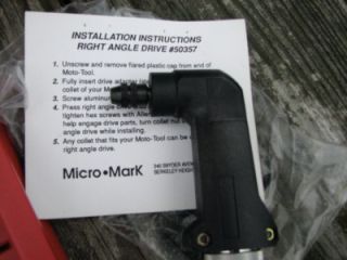 Dremel Moto Tool Model 395 Kit w/Case, Right Angle Head and Flex Shaft