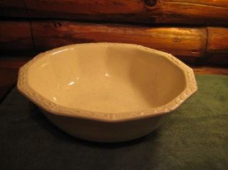 Vintage Large White Speckled McCoy Pottery Bowl 7517