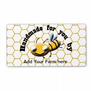 cute honey bee custom kitchen labels