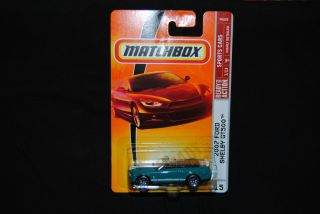 Matchbox 2008 #15 07 Ford Shelby GT500 Teal Convertible