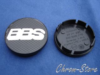 BBS RS/RM Emblem Nabenkappe 56mm Carbon/Chrom 09 24 281