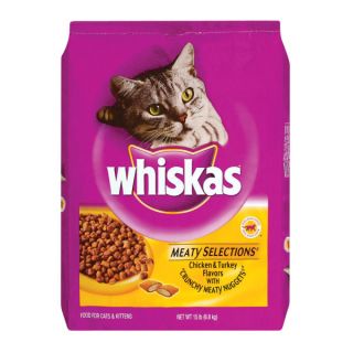 WHISKAS Meaty Selections Chicken and Turkey Flavor Cat Food with Crunchy Meaty Nuggets   Sale   Dog