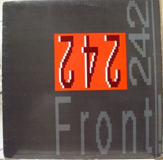 FRONT 242 front by front LP vinyl WAX 054 VG 1988