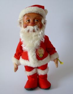 Steiff Weihnachtsmann Santa Claus 31cm Schild rote Schrift 1953 KFS