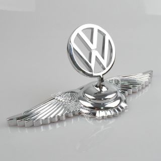 Luxuriös VW Wing Auto Vorne Motorhaube Metall Aufkleber Embleme Polo
