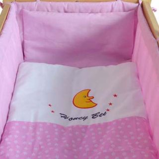 Baby Cradle Swing Crib Baby Bed with Bedding Set Mattress Drape All
