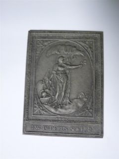 Platte, Buderus I.W Buderus Soehne 13 x 10 cm 302,6 gr.   81