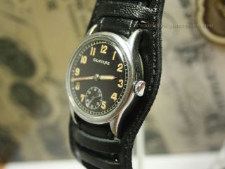 GLYCINE German military mens wrist watch from WW2. Caliber AS1130