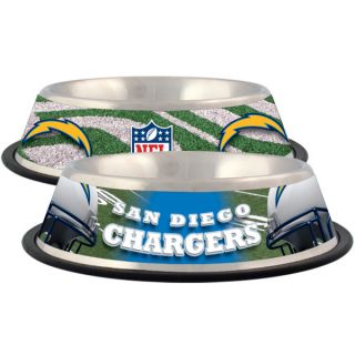 San Diego Chargers Stainless Steel Pet Bowl   Team Shop   Dog
