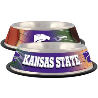 Kansas State Wildcats Stainless Steel Pet Bowl   Team Shop   Dog