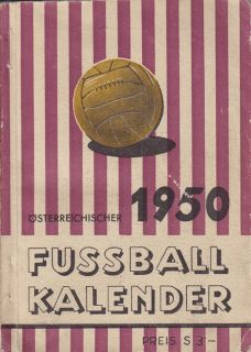 RAUSCH, Österreichischer Fussball Kalender 1950. 1950