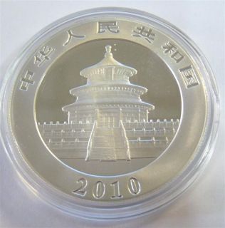China Volksrepublik PRC China Panda 10 Yuan 2010 Unze Silber 200 15022
