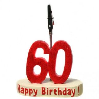 Kartenhalter Geburtstagszahl 60 Tischdeko Dekoration zum 60