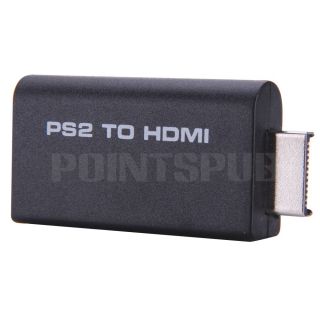 PS2 zu HDMI Adapter Wechsler Konverter Converter mit Upskaler Monitor