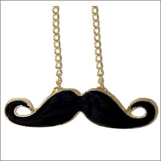 Neu Schnurrbart Kette Mustache Necklace Vintage Look Halskette Bart