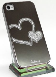 Designer iPhone 4 S LUXUS TITAN STRASS BLING spiegel chrom Cover hard
